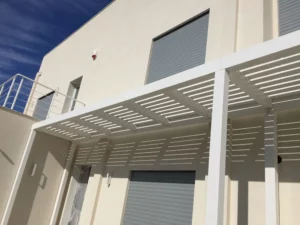 Struttura di un pergolato autoportante
