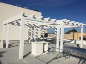 Struttura in legno per impianto fotovoltaico
