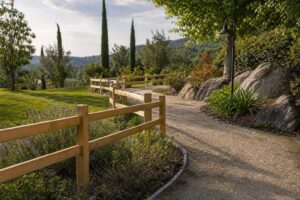 Staccionate in legno per giardino: come progettare confini e percorsi esterni